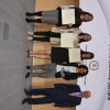 Vanesa Cantón, Miriam Poza, Marta Sánchez y Paloma Martínez, finalistas de la mejor tesis doctoral junto a Florentino Pérez Raya, presidente del CGE.